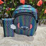 mochila con estuche stitch