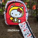 mochila con estuche Kitty