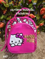 cartera mochila ovalada kitty
