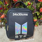 cartera mochila doble asa ziper BTS