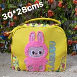 cartera mochila 2 ziper labubu