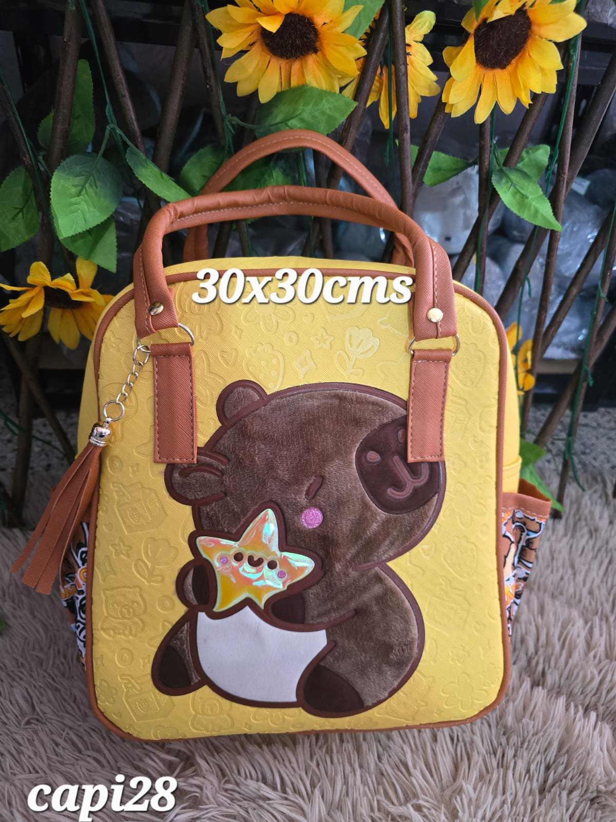 2026/03/1000006230.jpg cartera mochila doble asa capibara - Imagen 1